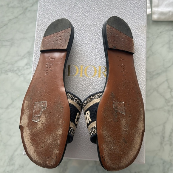 Christian Dior slides deep blue size 38 - Picture 4 of 4